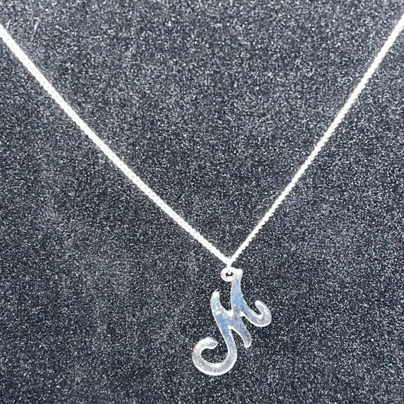 Silvery M Necklace - Picture 1 of 4